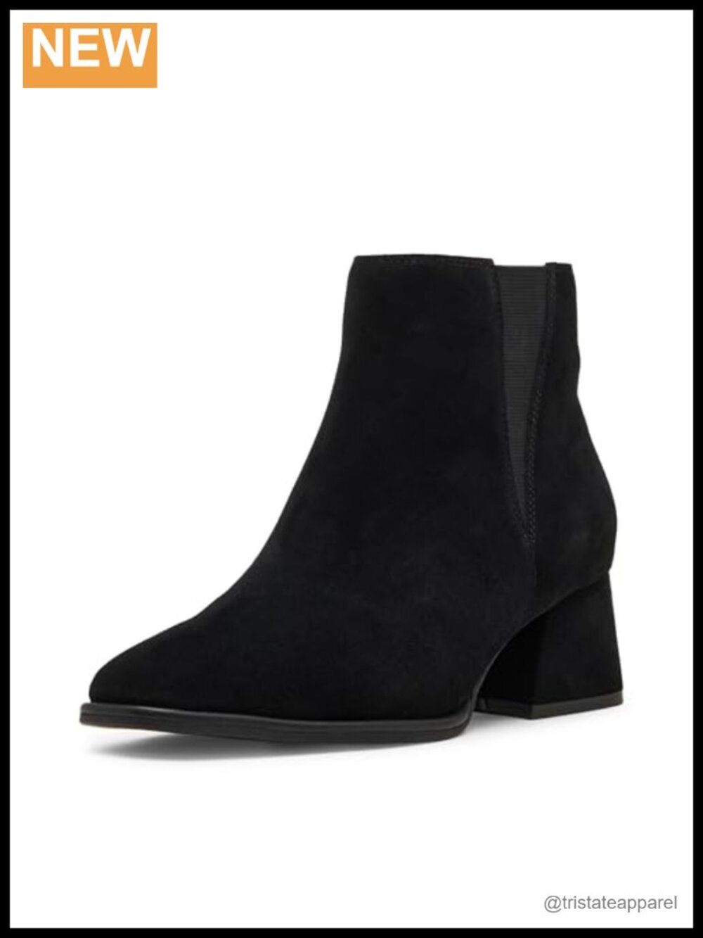 Waterproof Ankle Bootie with V-Gore Panels Block Heel Zip